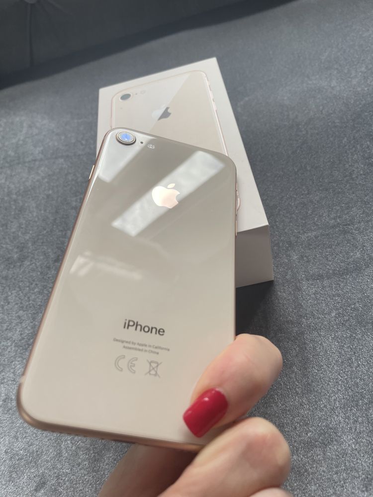 iPhone 8 Rose Gole White Stan IDEALNY 64GB