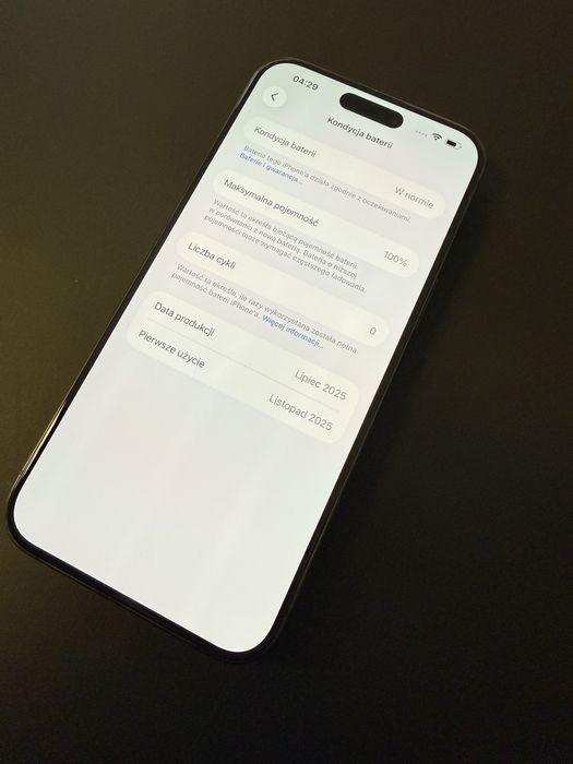 Iphone 15 pro max Bateria 100% Pamiec 256 gb