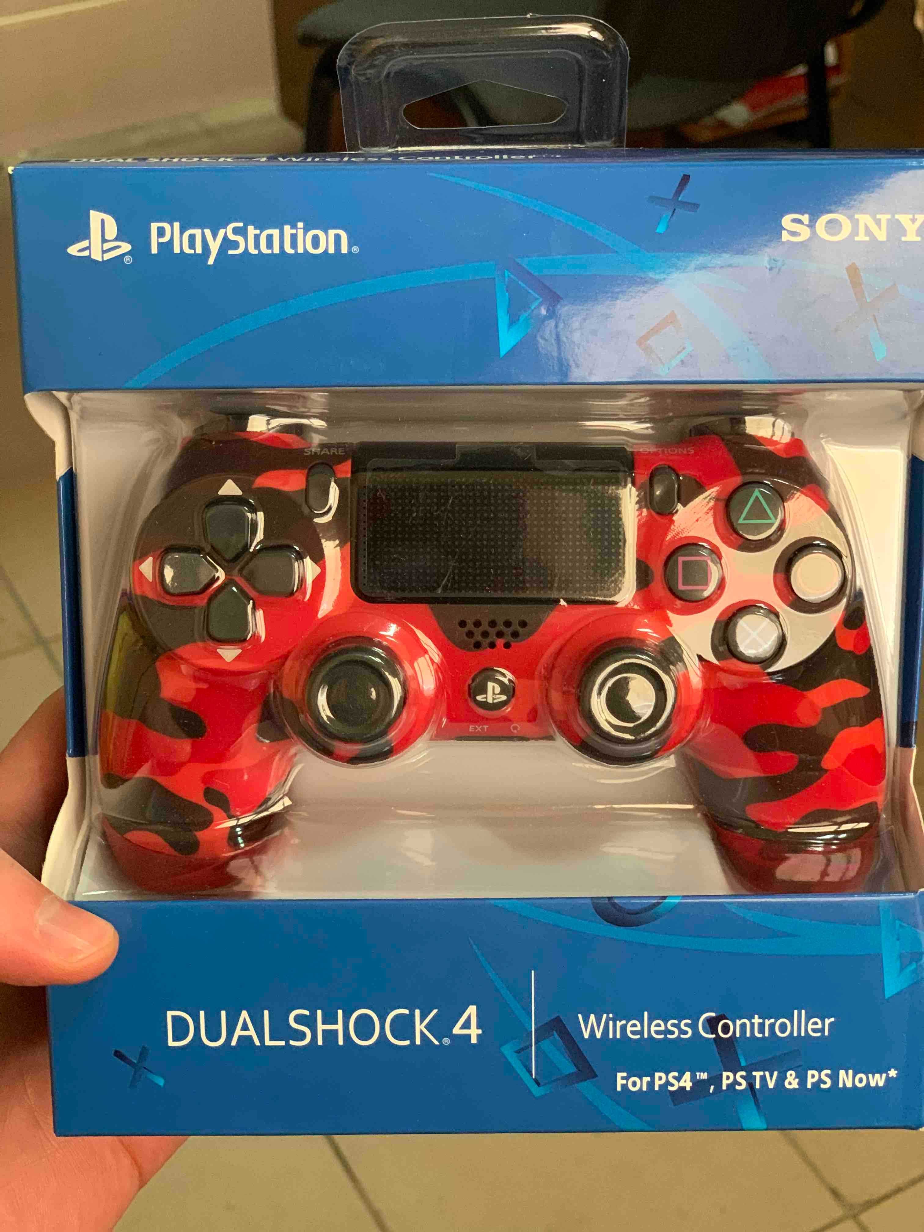 Геймпад бездротовий джойстик Sony ps4 dualshock 4 v2 Червоний камуфляж