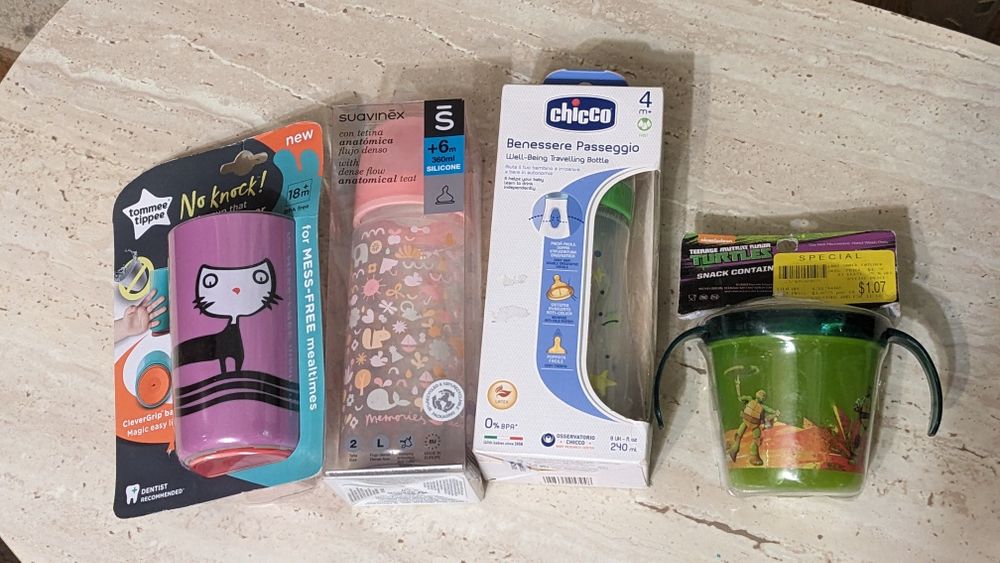 Бутылочки поильники контейнер ложечки hipp NUK Chicco Tomme