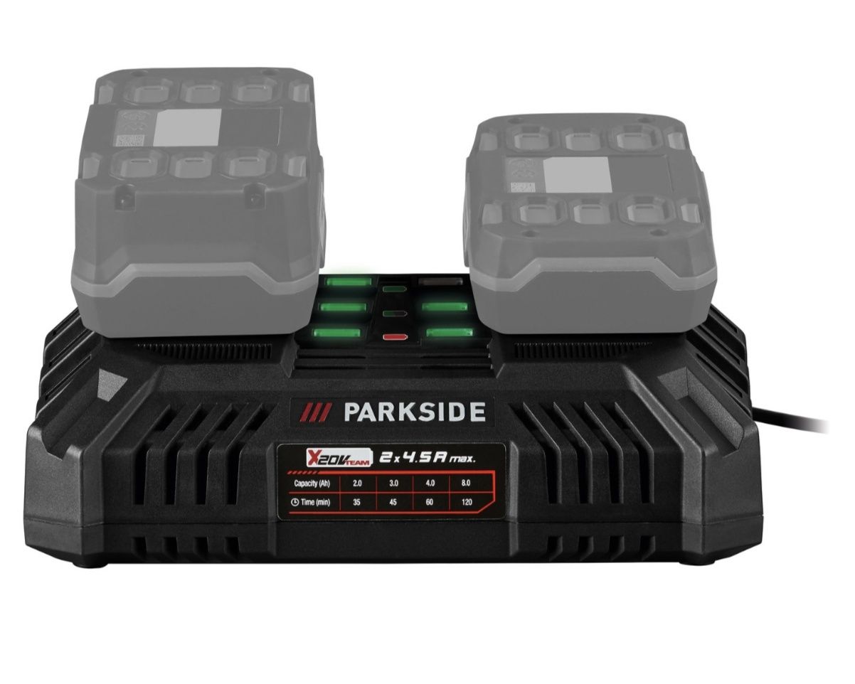 Sprzedam podwojną ładowarkę parkside 20v