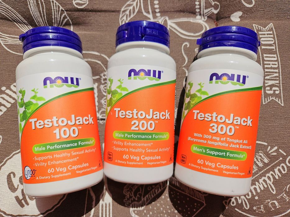 Now Foods TestoJack 100 200 300 бустер тестостерона 60 120 шт