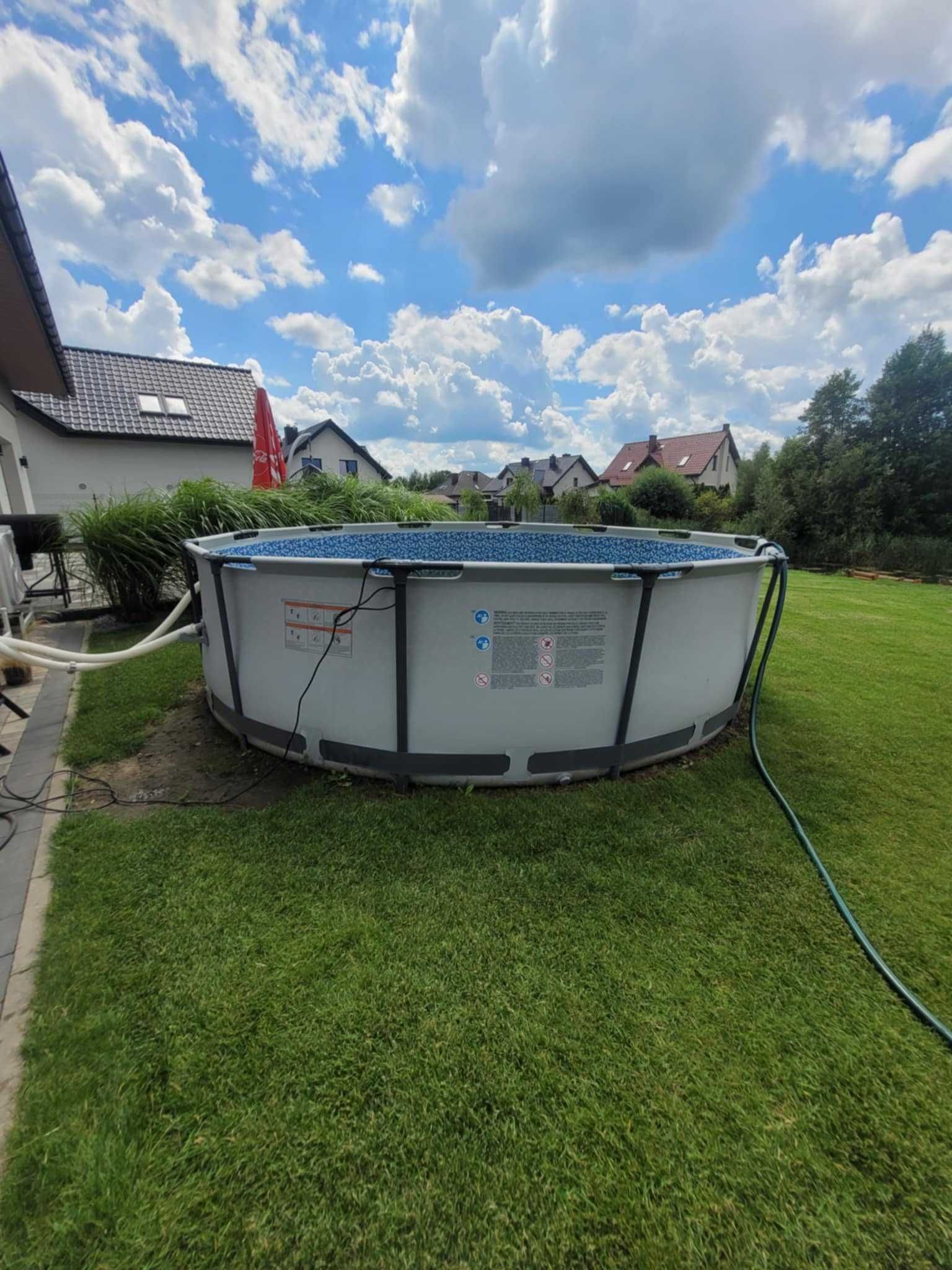 Basen intex 366 x 100cm, dużo akcesoriów + mocna pompa