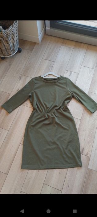 Sukienka zielona oliwkowa khaki