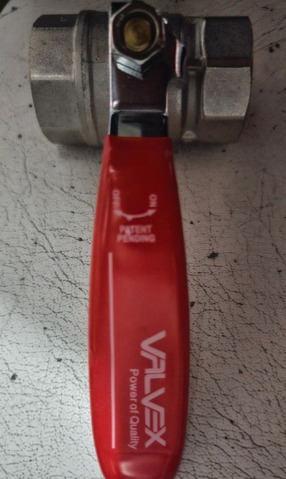 Nowy zawór kulowy Velvex 1 cal pn40