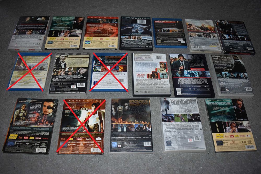 Filmy DVD Blu-Ray Zestaw filmów akcja sensacyjne akcji sensacja 32szt