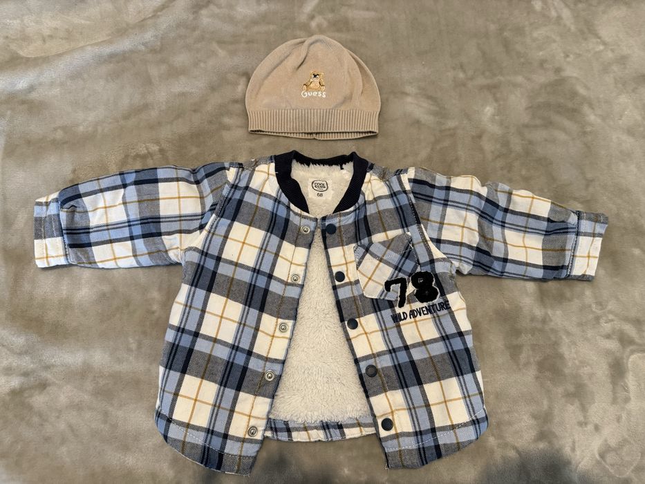Kurteczka rozm.68 plus czapka Guess