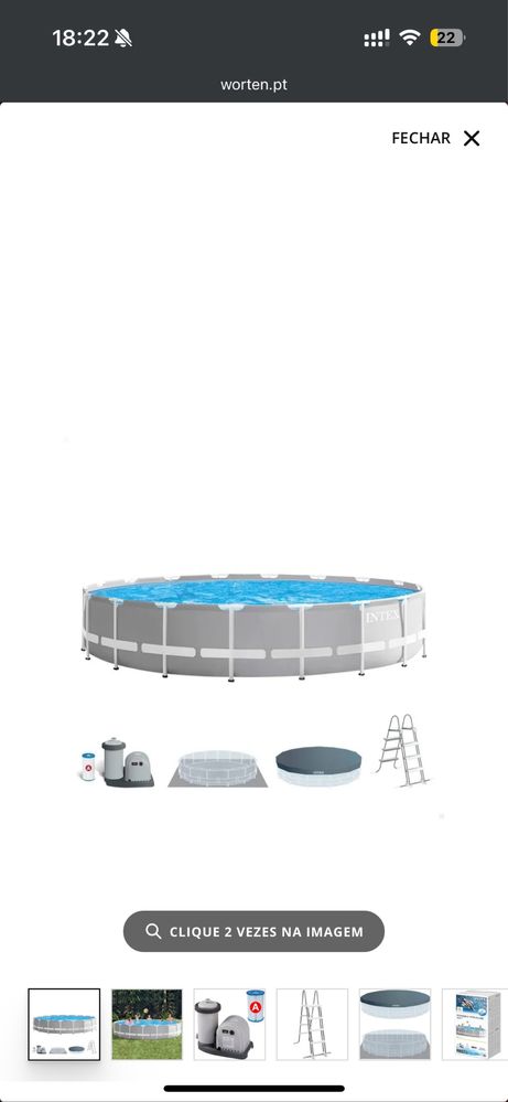 Piscina tubular redonda 457x107cm