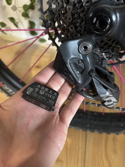 Przerzutka Sram X01 AXS + manetka Sram AXS + Bateria AXS