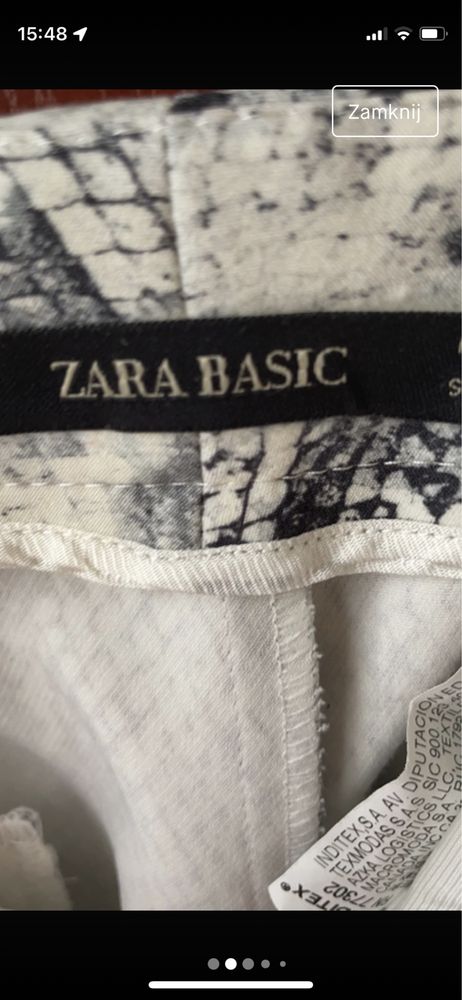 Spodnie Zara na niska osobę