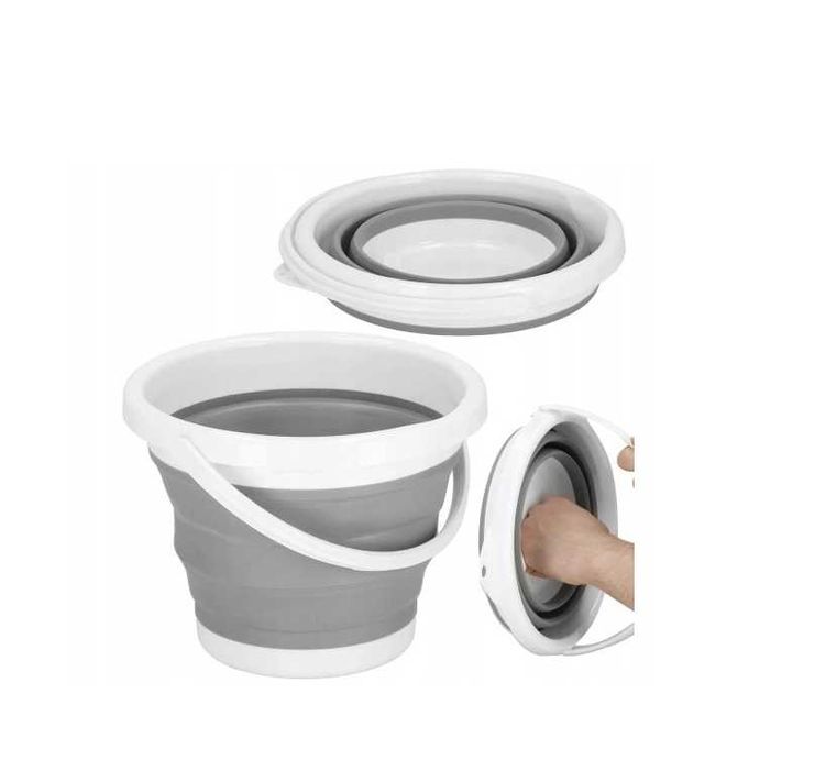 Wiadro silikonowe wiaderko składane turystyczne 5 l