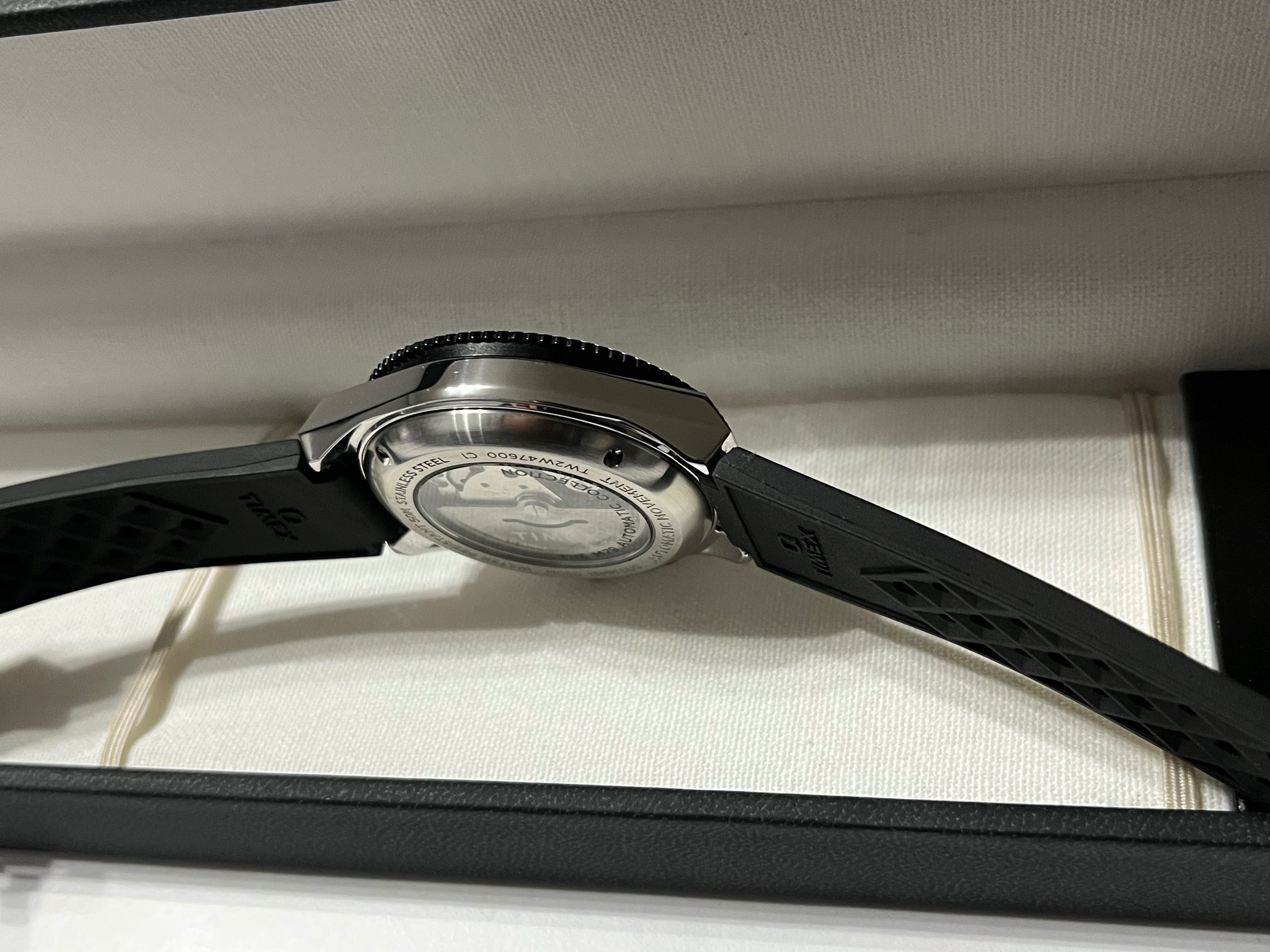 TIMEX M79 Automatic TW2W47600 zegarek męski retro automat Złota tarcza