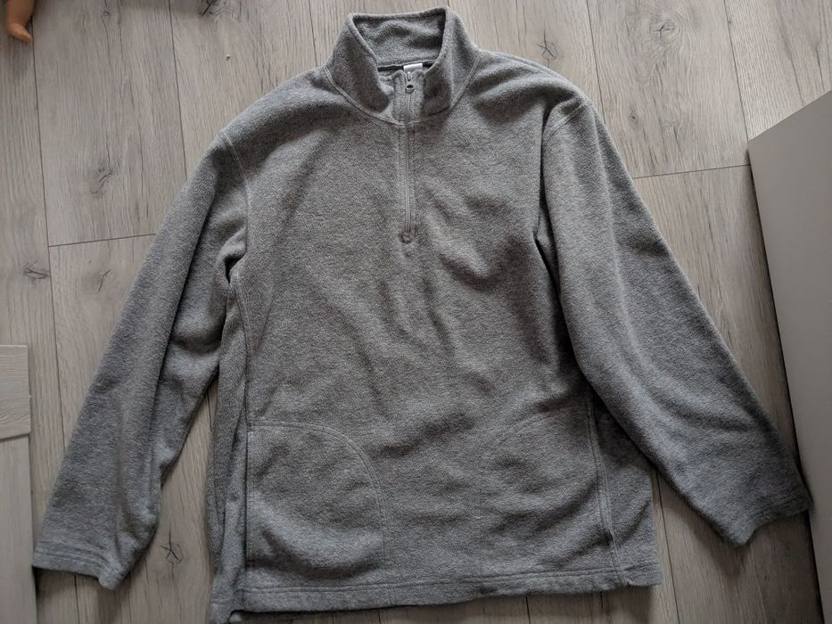 Фліс сірий худі чоловіче