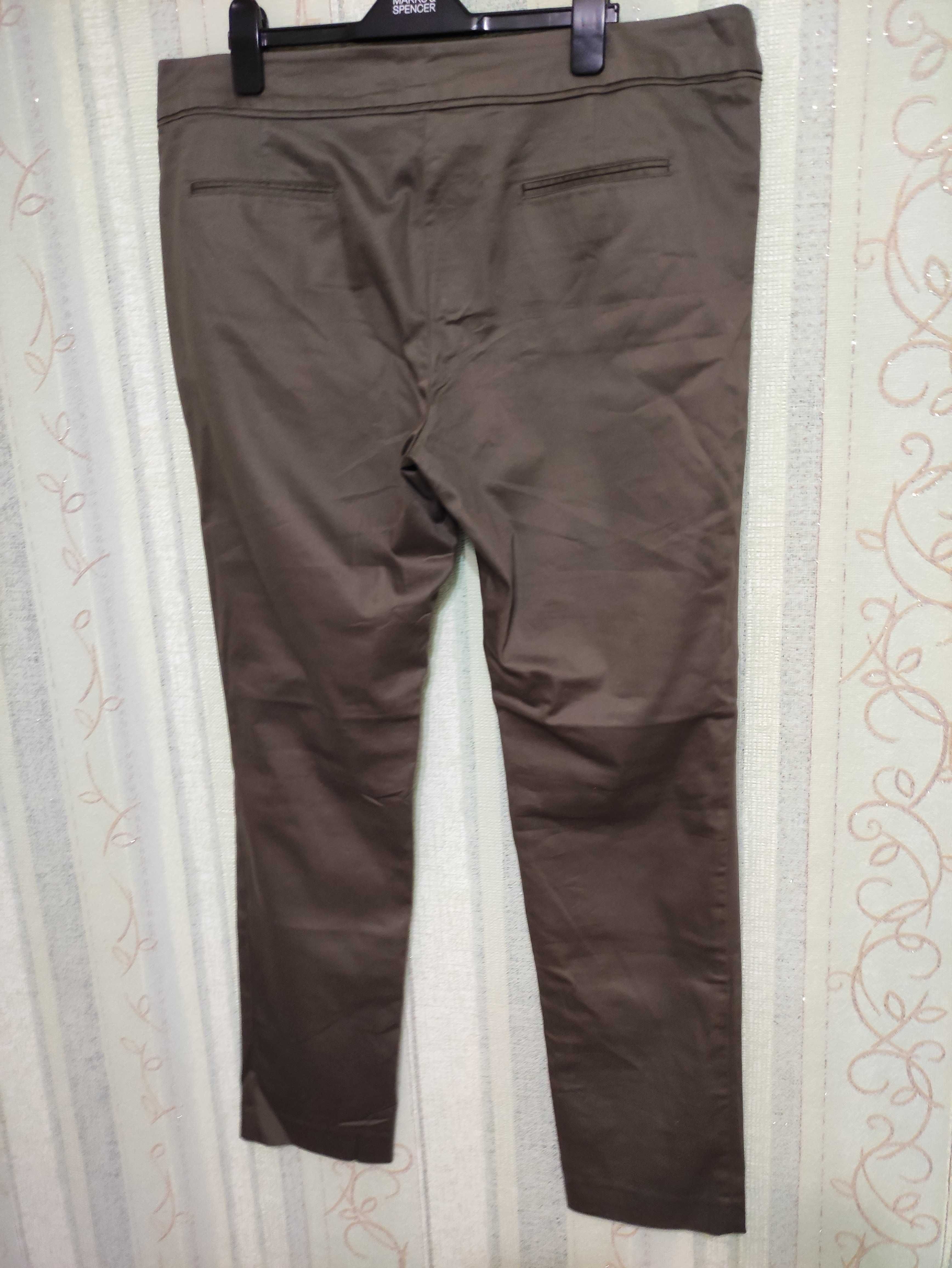 Жіночі котонові брюки довгі на високий зріст, р.54/eur46