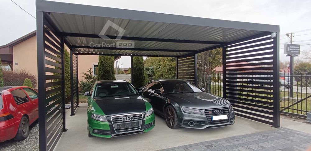 CarPort PREMIUM wiata samochodowa 5x5 dodatkowa zabudowa CP112