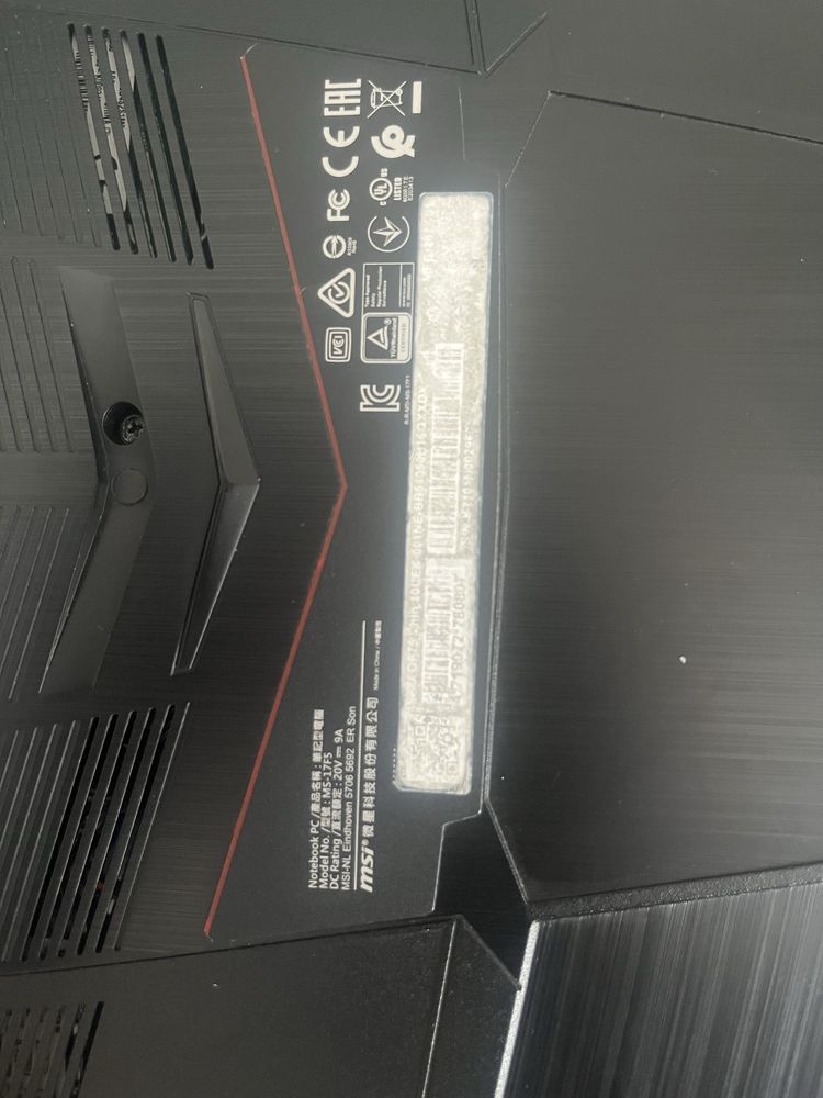 Ноутбук Msi gf 75 3060
