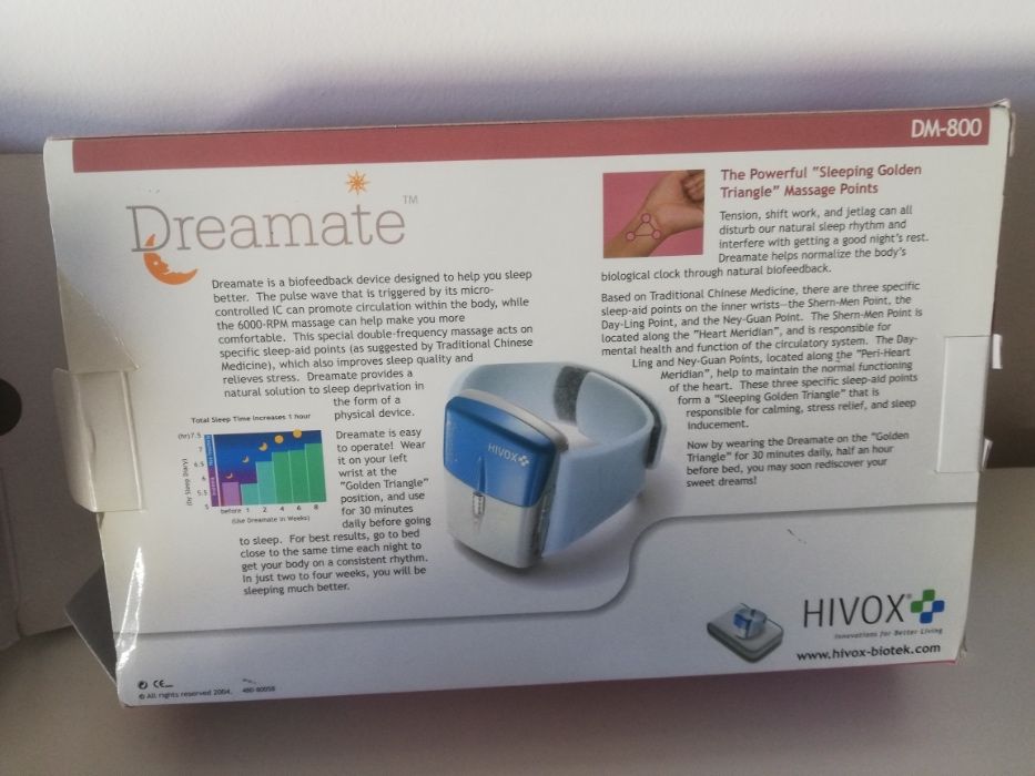 Aparelho para ajudar a dormir-pulseira Anti-Insónias Dreamate