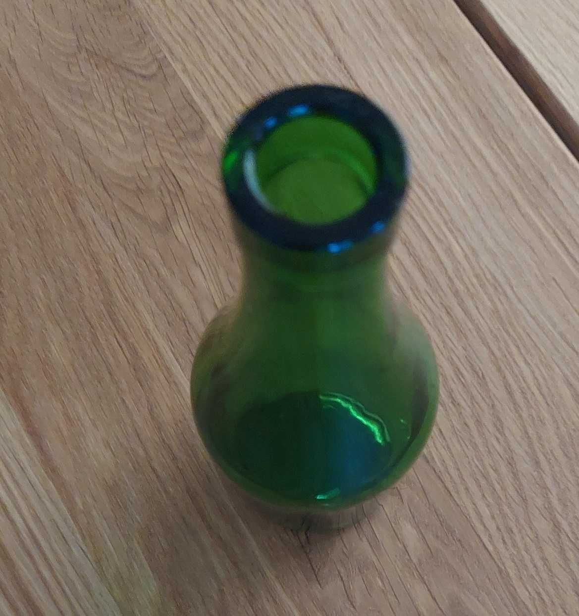 Butelka ozdobna zielona mała