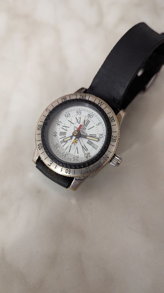 Часы редкие Schiop Watch automatic швейцарские Breil компас, годинник