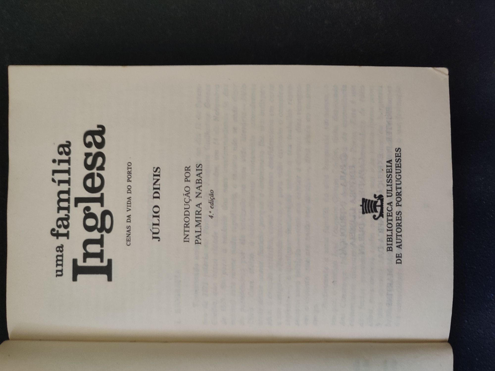 Livro: Uma família inglesa de Júlio Dinis
