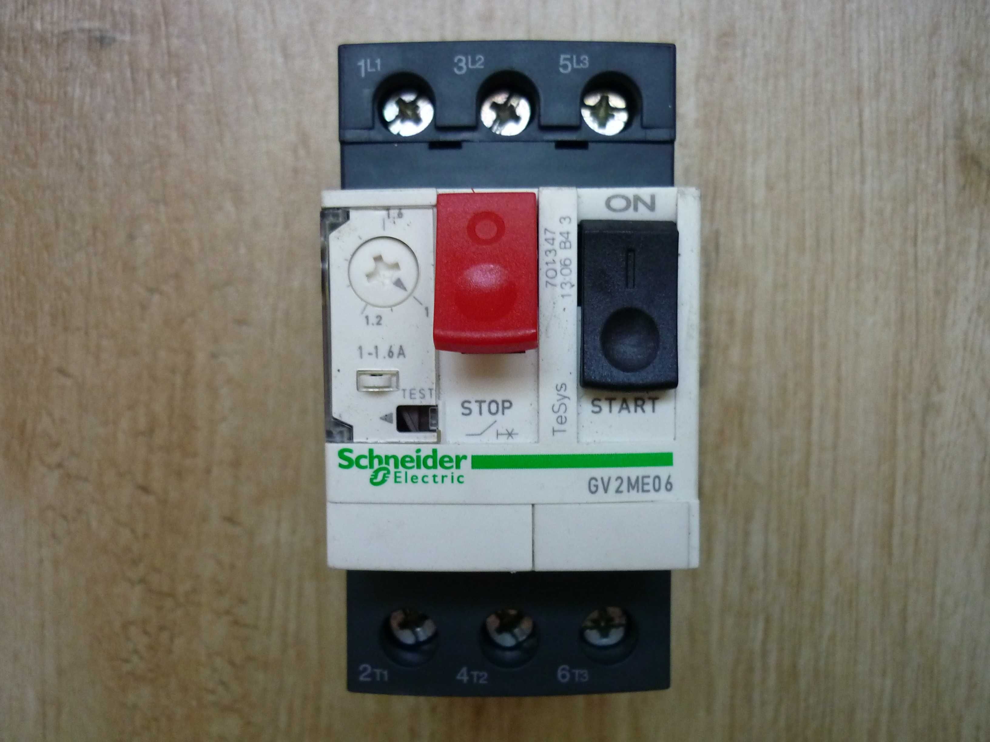 Wyłącznik silnikowy Schneider Electric GV2ME06 3P 1,6 A