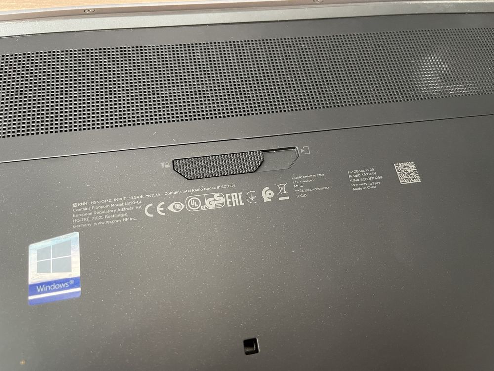 Ноутбук HP ZBook 15 G5 Core-i7 / 64GB DDR4 / SSD 1Tb