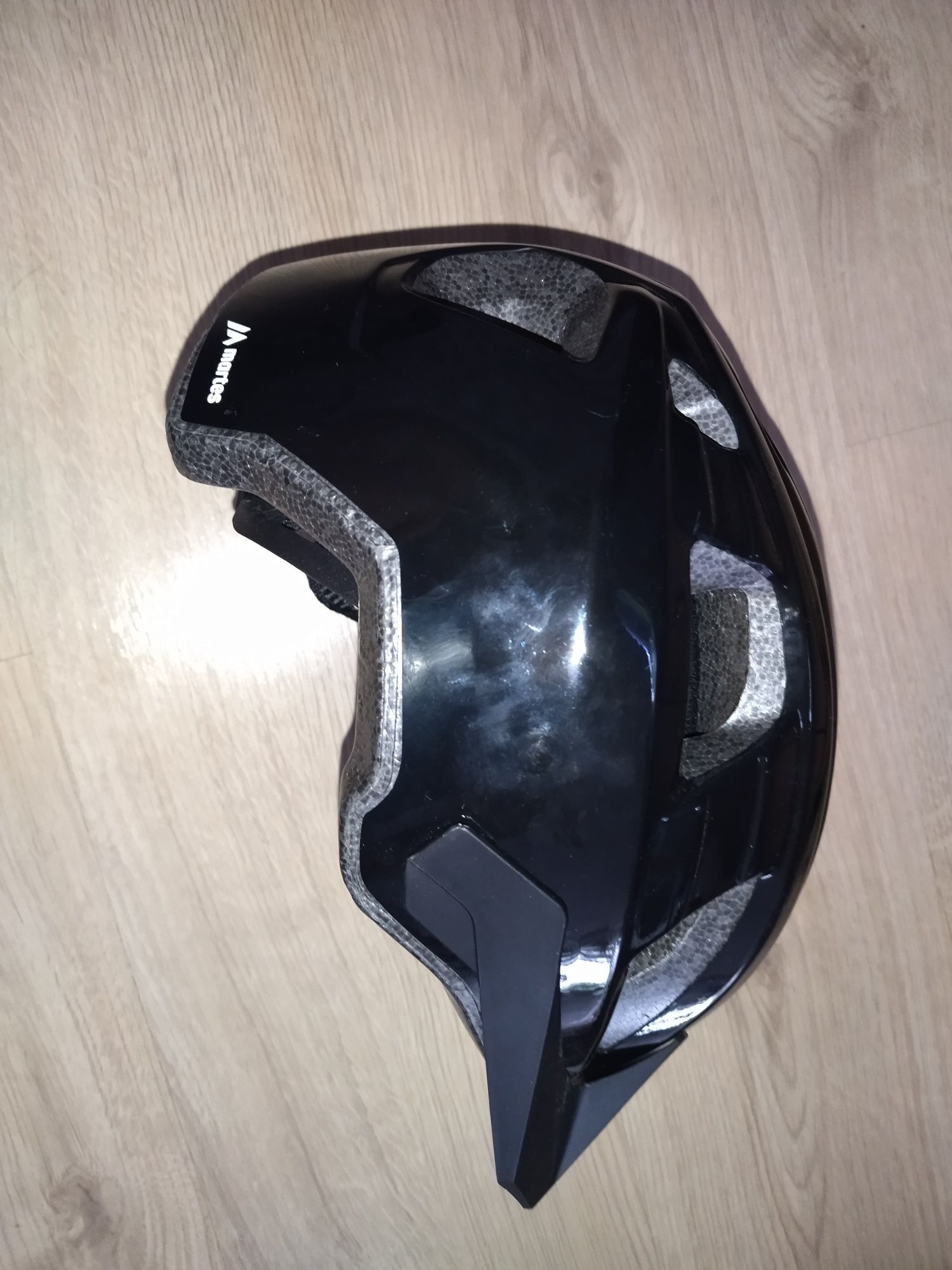 Kask rowerowy czarny size L.