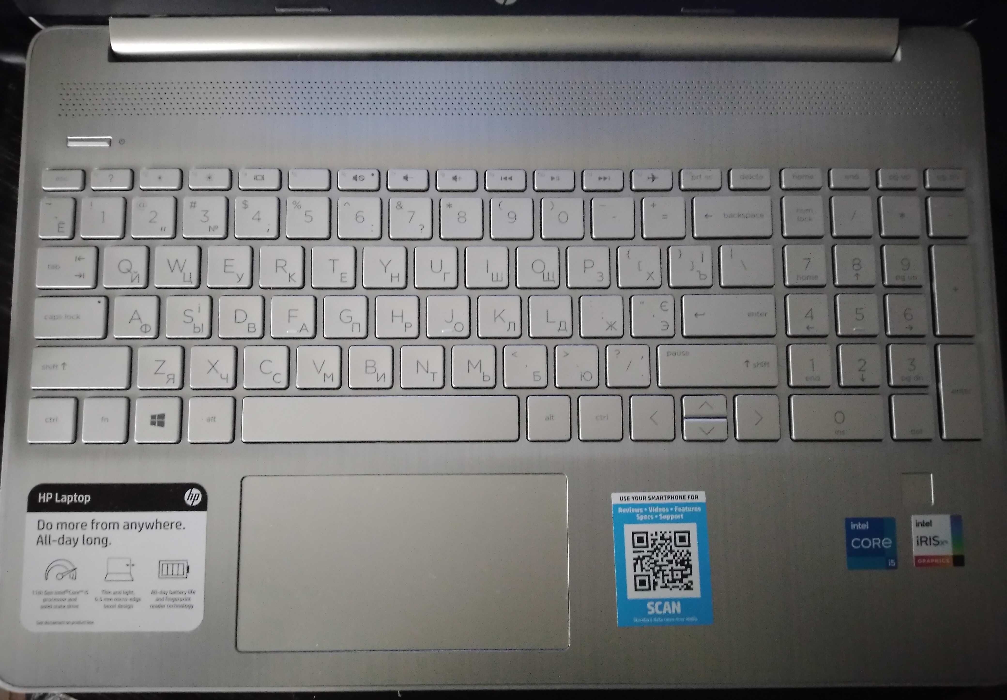 Новий ноутбук HP 15-dy2093dx i5-1135G7 /8 ГБ DDR4 / SSD 256 ГБ /Win 11