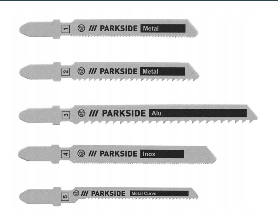 PARKSIDE 2 X Zestaw brzeszczotów do wyrzynarki PSTZ 3 A1 10 elementów