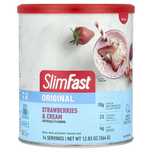SlimFast Original коктейль клубника со сливками. 364 грн.