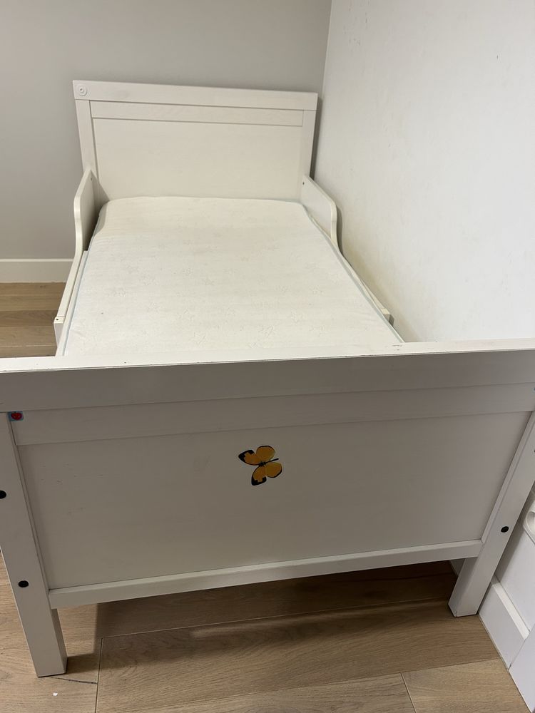 Łóżko rosnące Sundvik Ikea z materacem