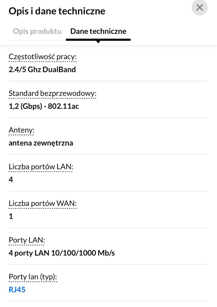 Router TP-LINK AC1200