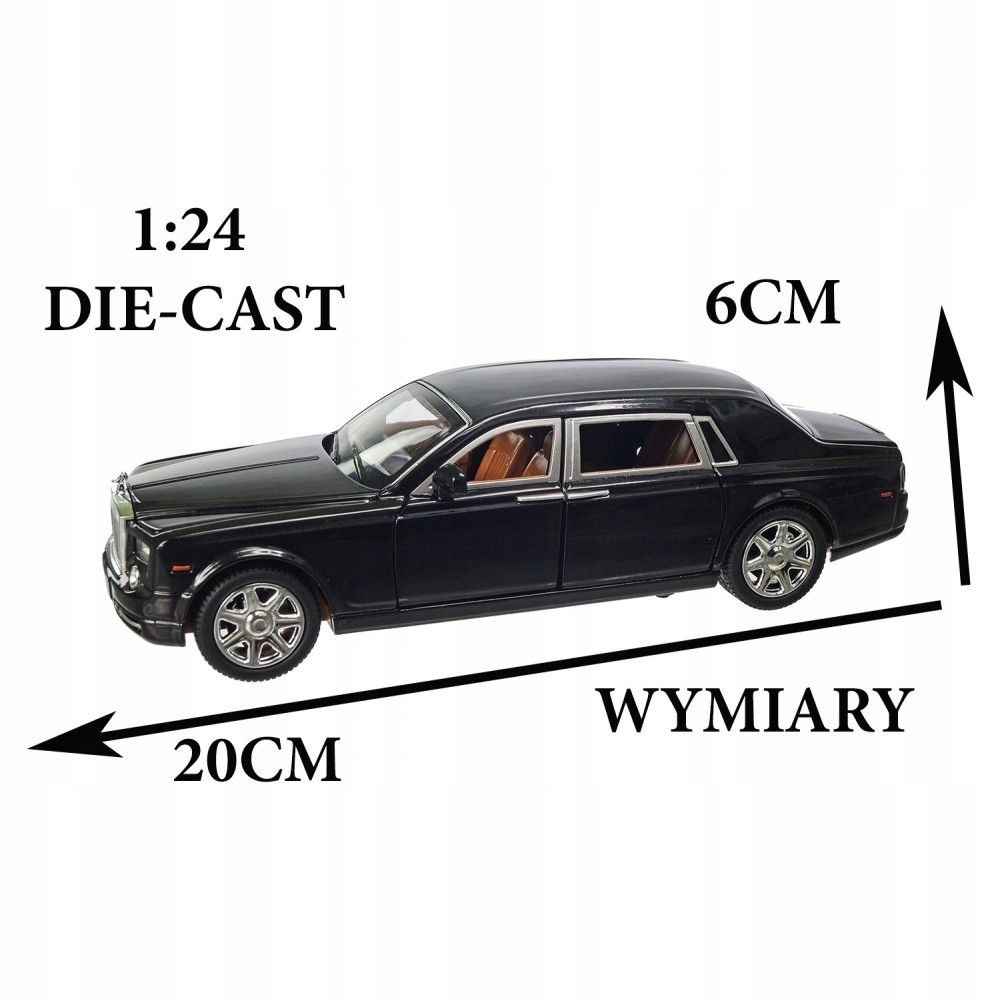 Samochód Rolls-Royce Phantom 1:24 Metal Limuzyna