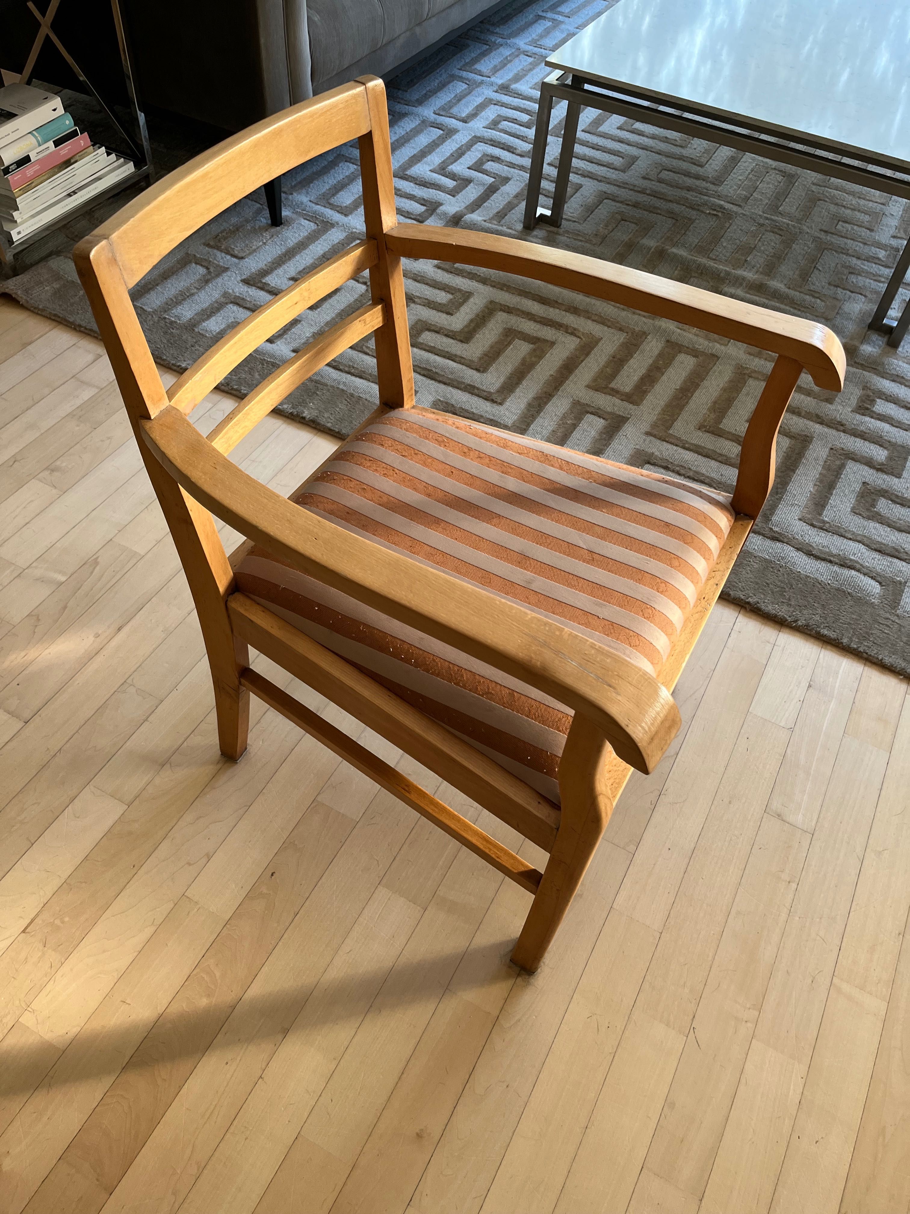 Fotel krzesło Art Deco z lat 20 XX wieku