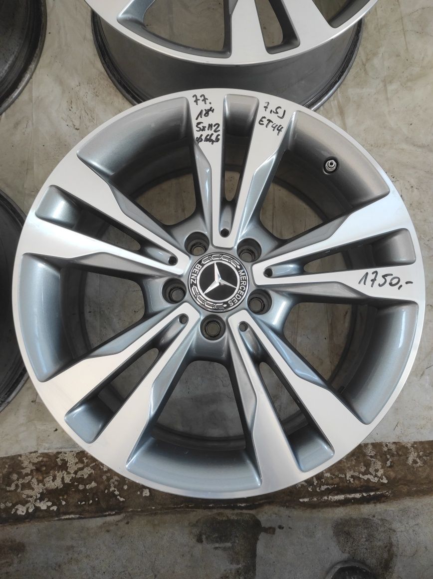 77 Felgi model 205 ORYGINAŁ MERCEDES R 17 5x112 otwór 66,6 CZUJNIKI