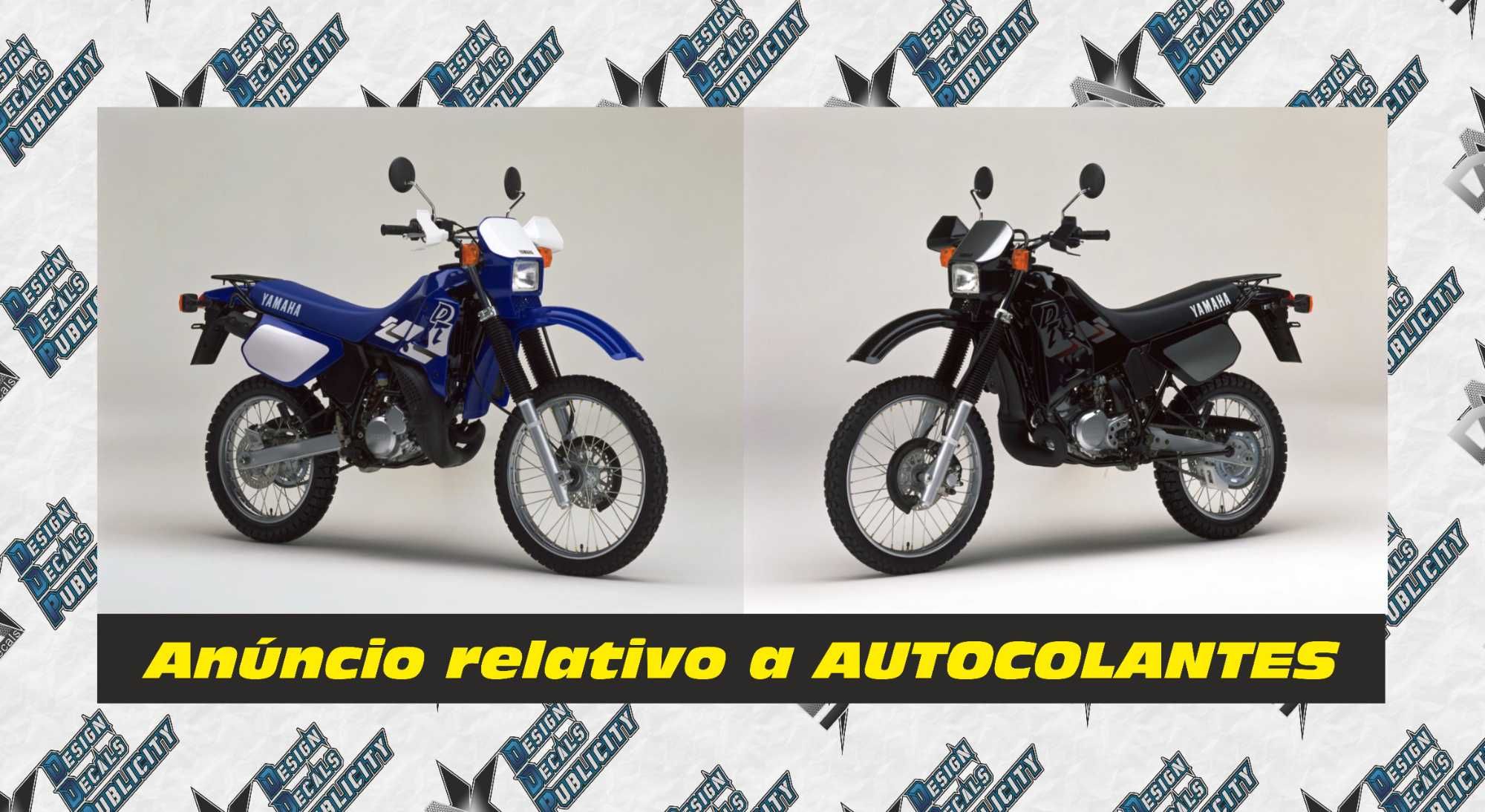 Autocolantes para Yamaha DT 125 R - azul / preta