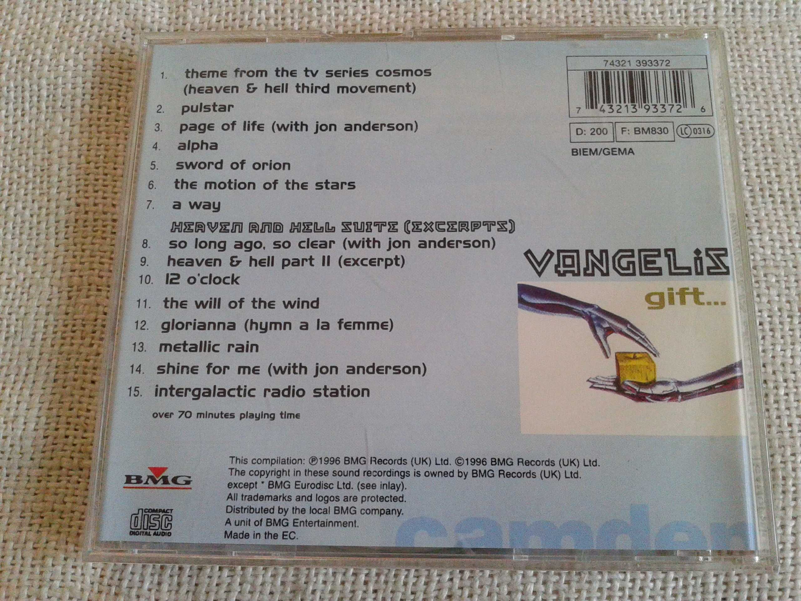 Vangelis - Gift  CD