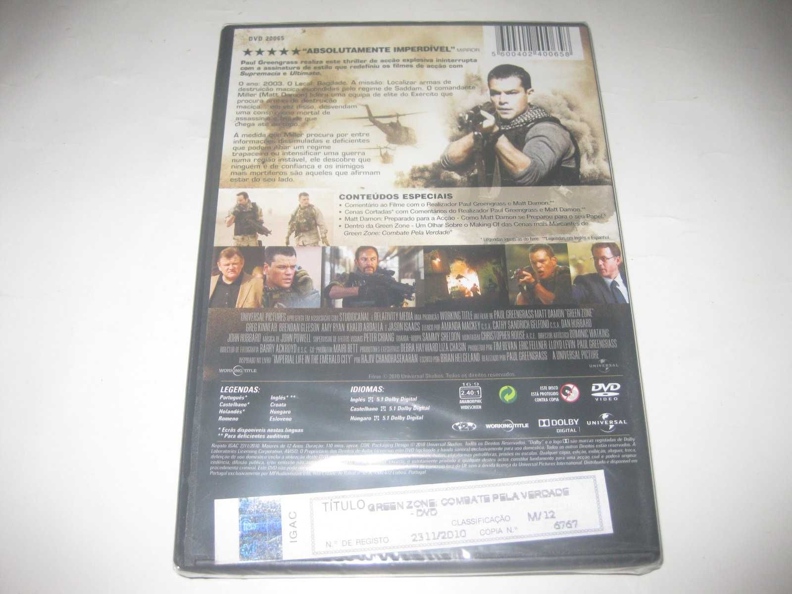 DVD "Green Zone: Combate pela Verdade" Selado!