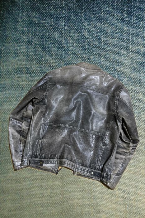 Натуральна шкіряна курточка пілот archive leather jacket