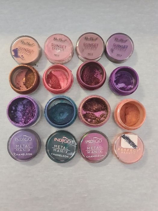 Indigo metal manix chameleon, neonail sunset effect 8szt