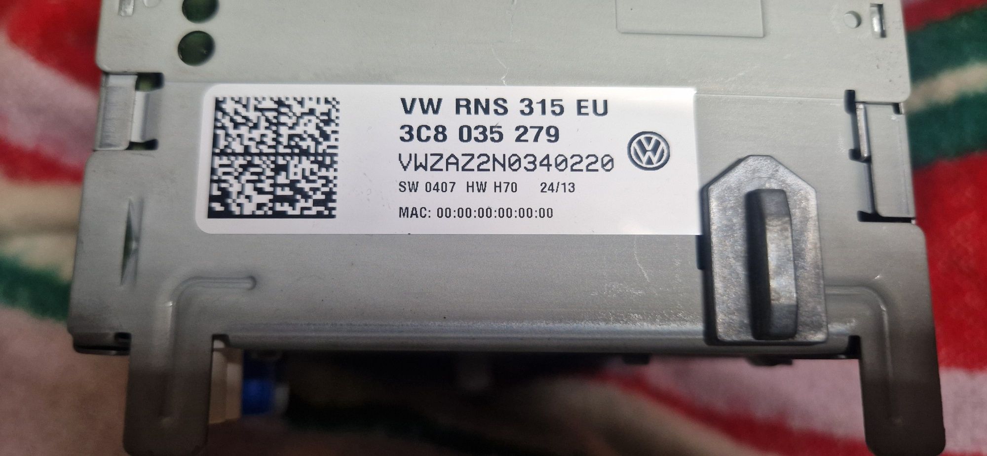 Radio Vw Rns 315 dotykowe  oryginalne z kodem