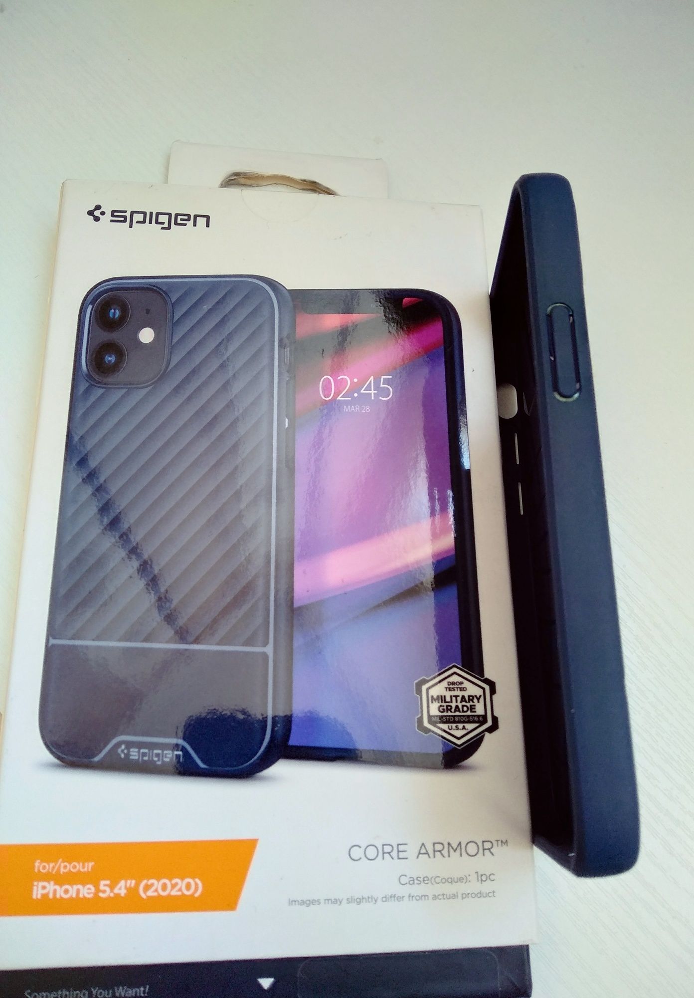 Чохол Spigen (SGP) Core Armor Navy Blue для Apple iPhone 12 mini.