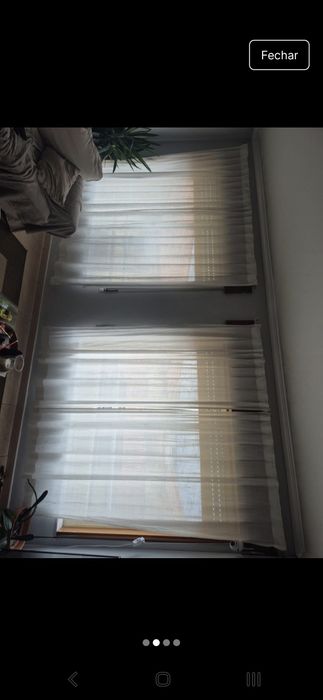 Conjunto de cortinas em linho