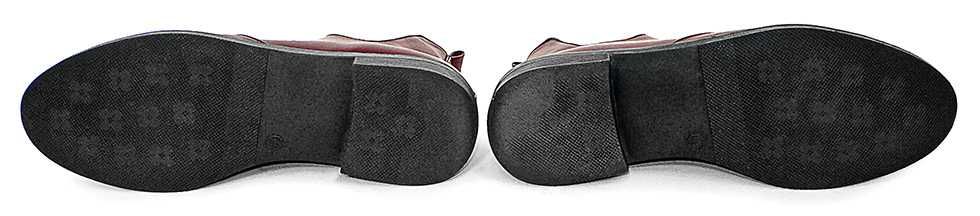 Туфли женские бардовые