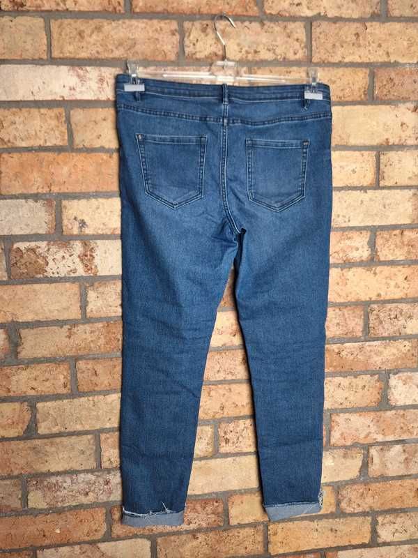 Spodnie jeansowe skinny rurki obcisłe wygodne elastyczne 42 14 XL