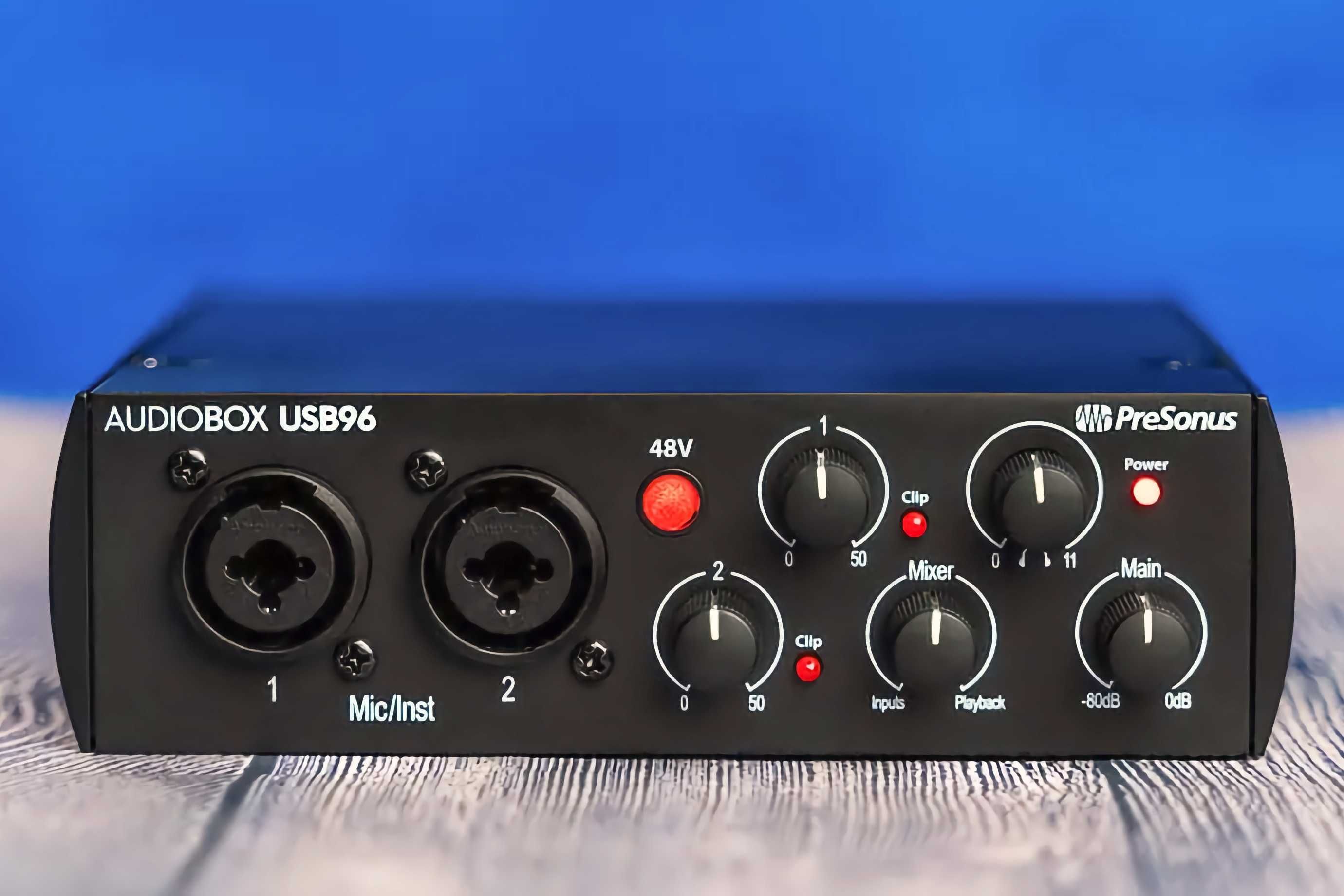 Звуковая карта PreSonus AudioBox USB 96, аудиоинтерфейс, внешняя