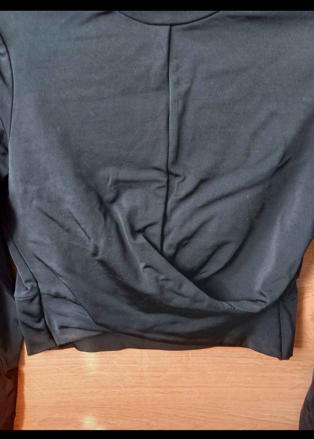 H&M czarny crop top nowy 36
