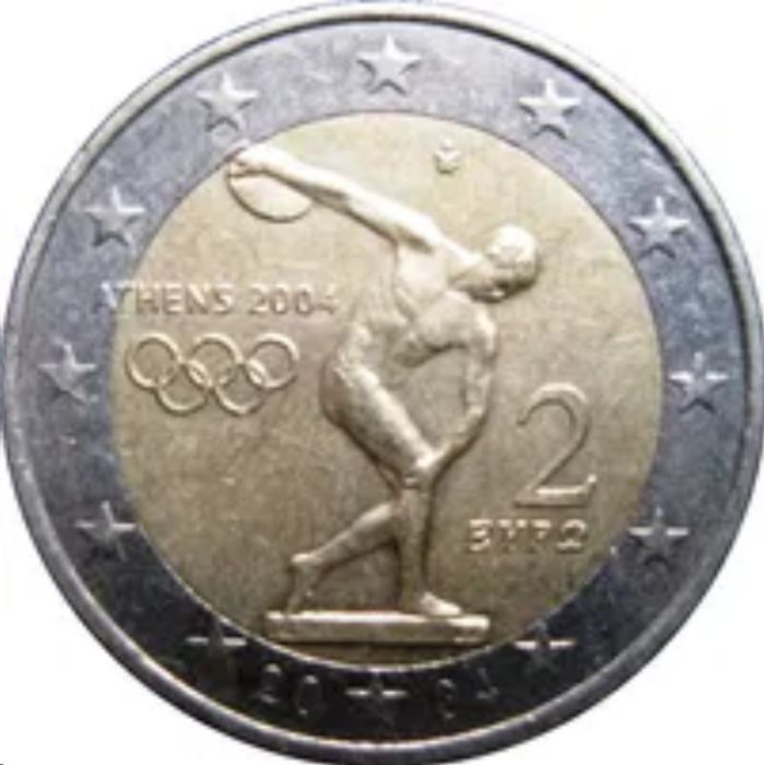 Moeda 2€ Jogos Olimpicos Atenas 2004
