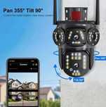 Камера видеонаблюдения PTZ вай фай уличная беспроводная WiFi 4G 8МП