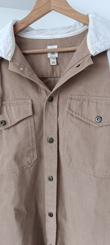 XL męska kurtka koszulowa jeansowa River Island XL